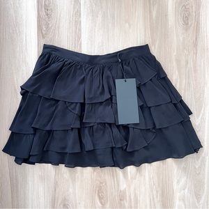 The Kooples Chiffon Tiered Mini Skirt